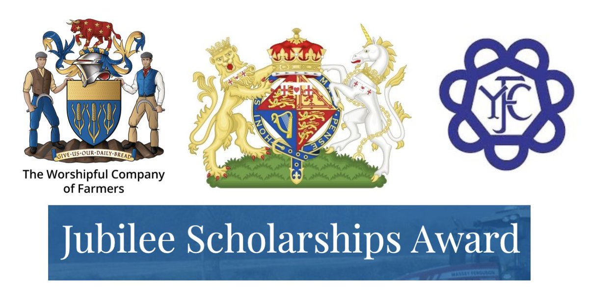 WCFAlumni's tweet photo. 🔔 The final reminder of the closing date for applications for £750 scholarships, towards the costs of training, short courses and workshops in the UK, for Members of the National Federation of Young Farmers' Clubs @NFYFC 

The Jubilee Awards of the Worshipful Company of Farmers, @FarmersCompany, were created by Past Master HRH The Princess Royal in 2002, to celebrate Her Late Majesty Queen Elizabeth II's Golden Jubilee, for the training of young persons in agriculture. Please use the link to apply - closing date is 18:00 on 30th June 2026. https://t.co/7qC64VCTYA
#jubileeawards #nyfyfc