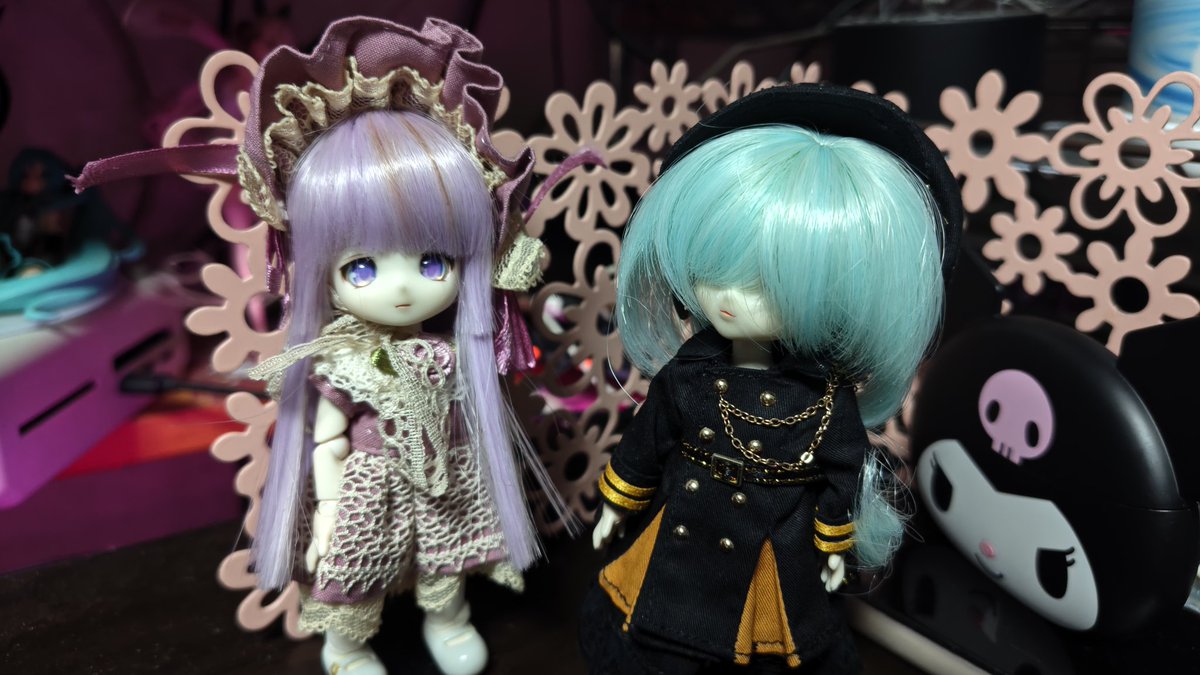 おまけ:異父姉妹。 #ミニスウィーツドール #あまむす