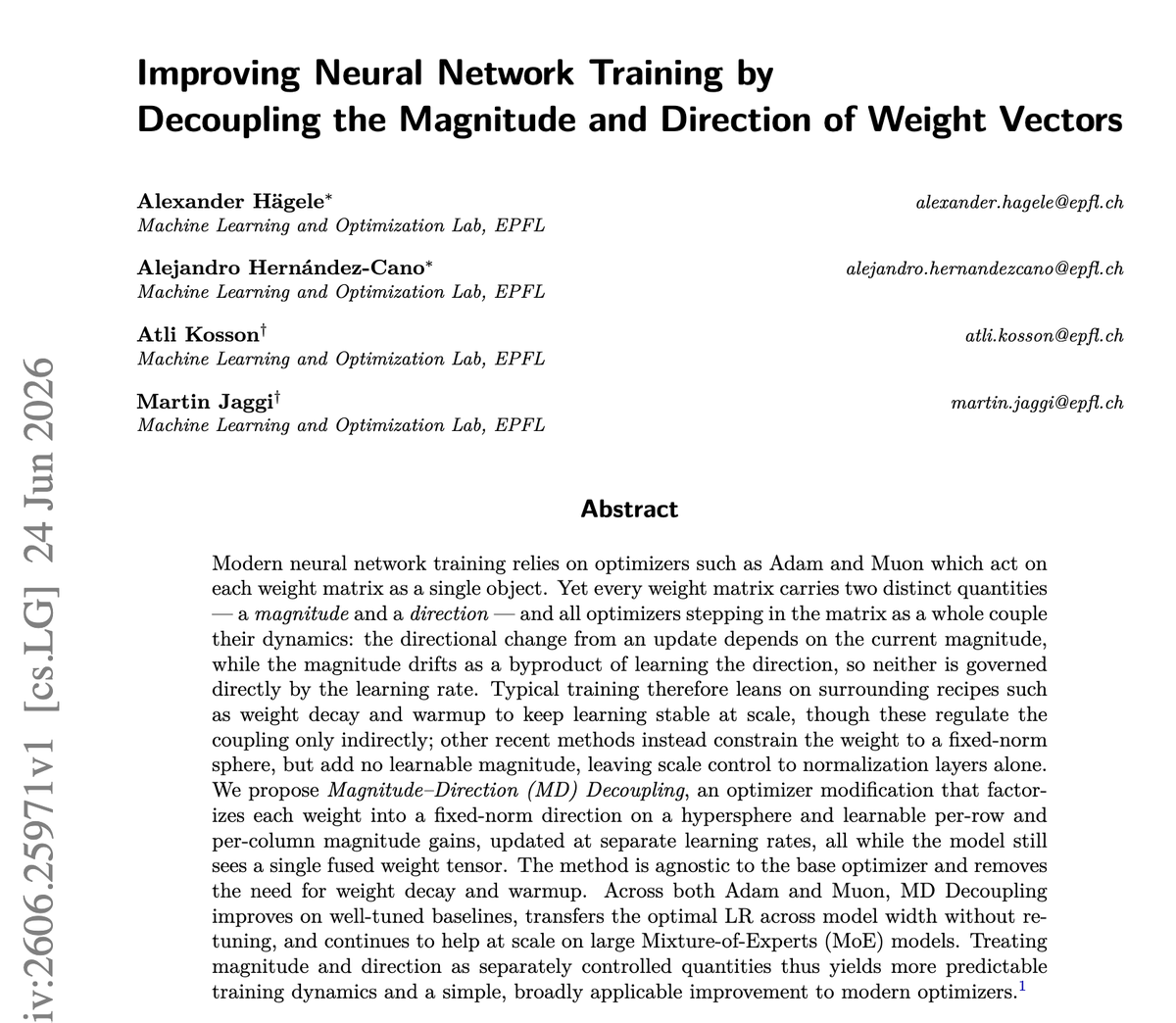 haeggee's tweet photo. Our paper is now on arXiv: https://t.co/lfRLCyLrCx
Besides all the details and discussions of the broader literature, it also contains lots other experiments that answer some of the questions we have already received. For example: https://t.co/VQbSjocaSm