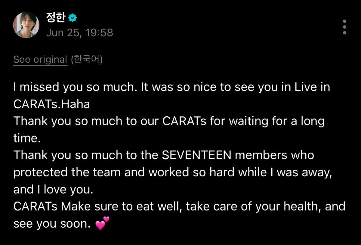xxwoncheol's tweet photo. It was worth the wait Jeonghannie 🥹. See you soon again on stage, idol jeonghan. https://t.co/AJeKNhA3HR