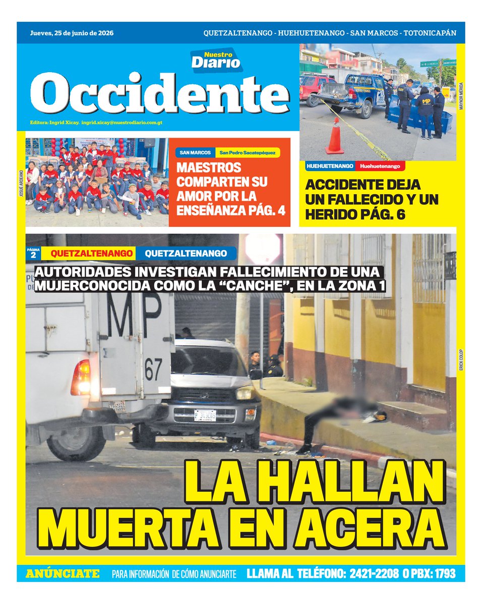NuestroDiario's tweet photo. En Occidente #NuestroDiario, ¡noticias como son! https://t.co/YDMOtbaSWm