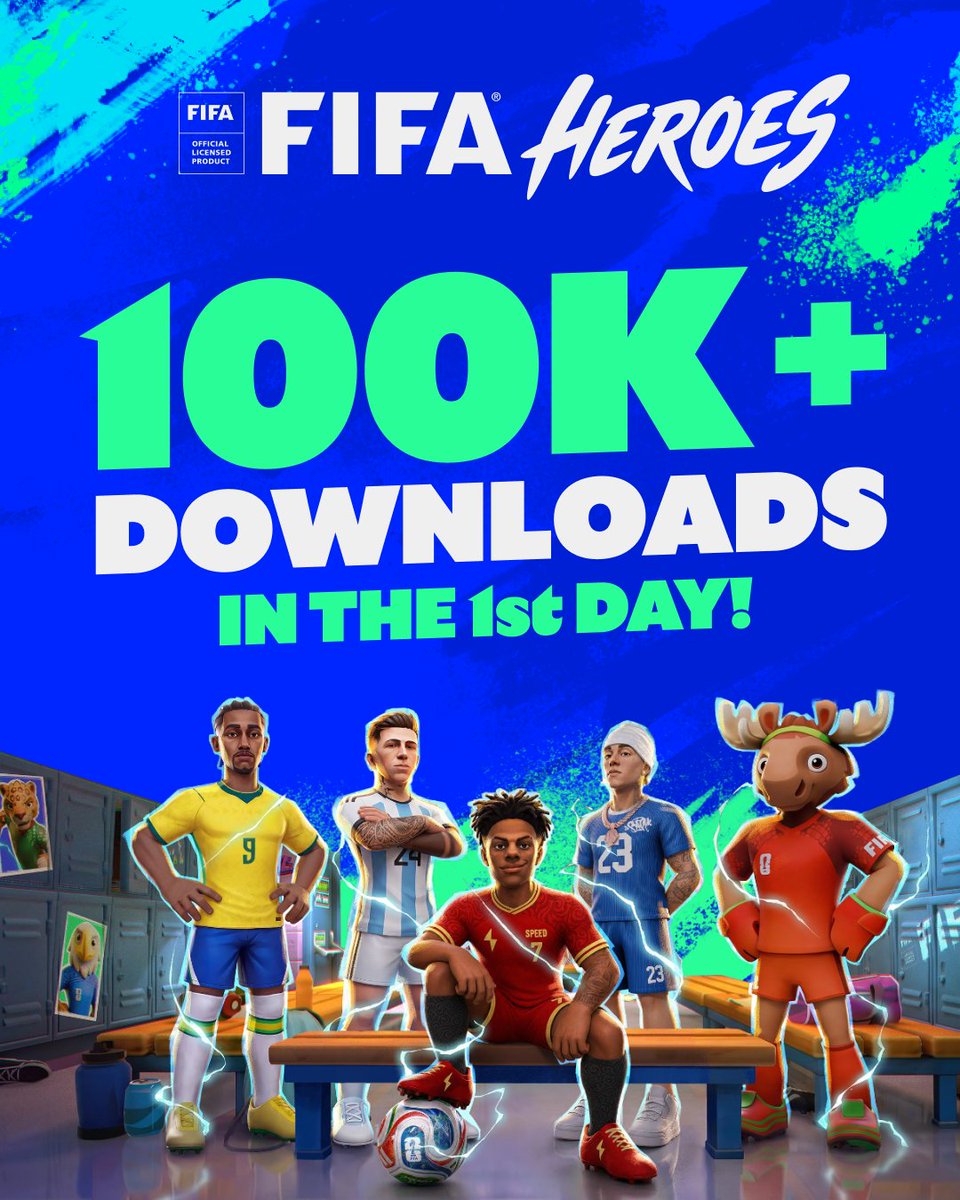 FIFAHeroes's tweet photo. #1 UK ✅
#1 Turkey ✅
#3 Spain ✅

100,000+ Downloads Day 1 🏆 https://t.co/pgbsYUy381