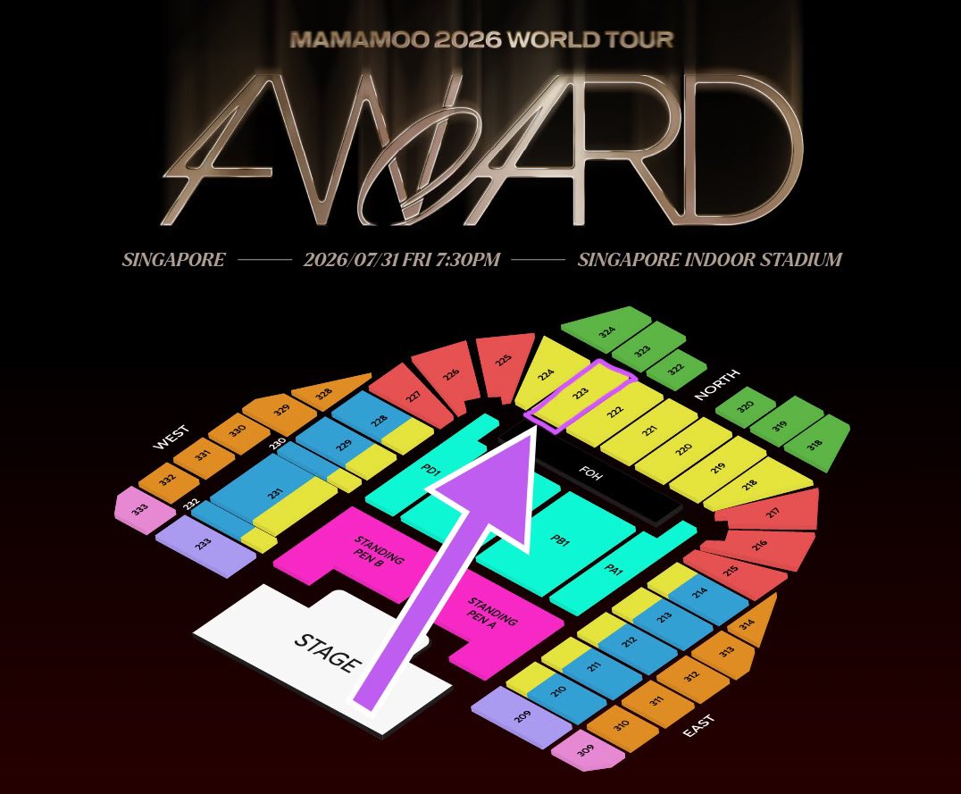reallynotbanana's tweet photo. [HELP RT]

WTS 4x Cat 1 SG 🇸🇬 Mamamoo Concert Tickets 🎫 

At cost price, all benefits are yours

zone 223 

RFS Bought extra tickets

Dm if interested https://t.co/7eBhujVNzR