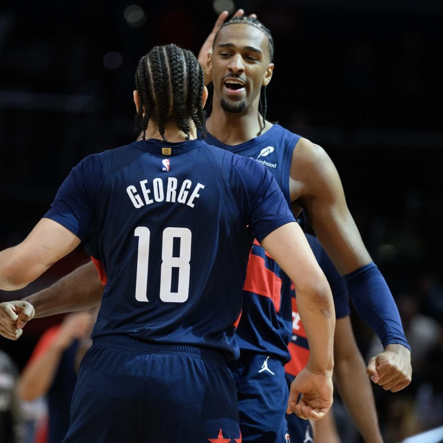 RTNBA's tweet photo. Will the Wizards make the Playoffs next season? 👀

PG: Trae Young
SG: Kyshawn George
SF: AJ Dybantsa
PF: Anthony Davis
C: Alex Sarr

Bench:
• Bub Carrington
• Tre Johnson
• Bilal Coulibaly
• Will Riley
• Justin Champagnie
• Cam Whitmore
• Tristan Vukcevic https://t.co/sTJtH4gkiR