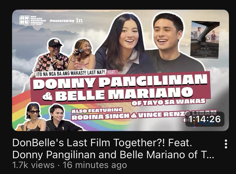 DonBelleOFC's tweet photo. From laughter to meaningful stories, DonBelle’s episode on Ang Walang Kwentang Podcast is now streaming on YouTube! 🎧✨

Youtube🖇️: https://t.co/RWTHyVgXwg

#TayoSaWakas | #DonBelle https://t.co/FxP9E2Mhcr