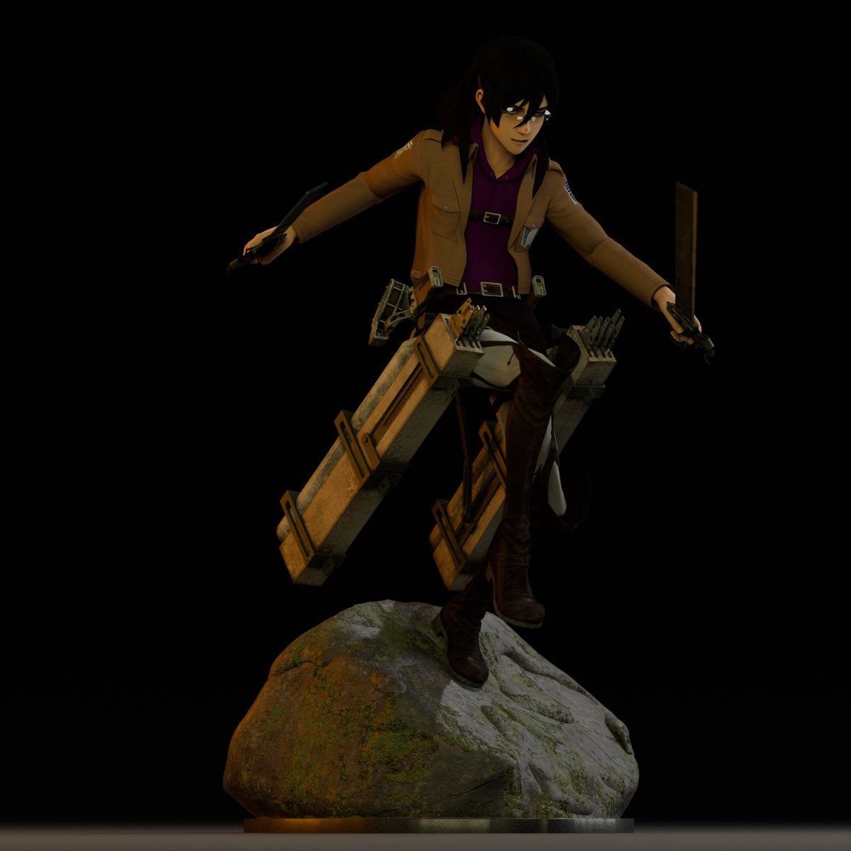 Brukas3D's tweet photo. On fait du RP SNK avec des copains en ce moment, donc je m'amuse à faire des rendus :D https://t.co/CO89wInmQy