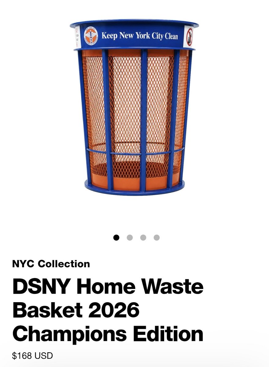 WizBuns's tweet photo. @MrElDad @rentierrobbe What is sad/ funny is that New York is actually selling the trash cans too. Could have just bought a new one instead of ruining their career. https://t.co/B7us0uLsnv