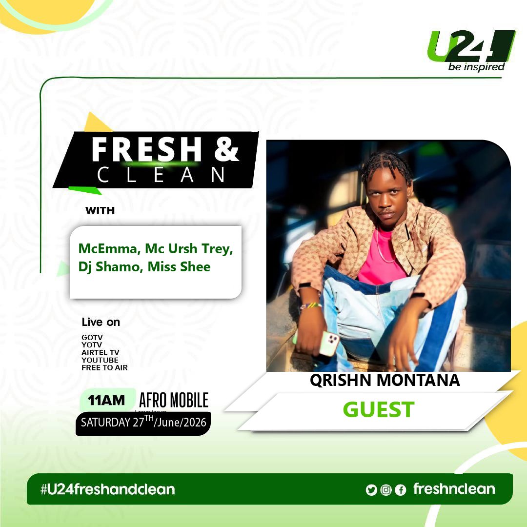 u24tvug's tweet photo. Don't miss this Saturday on #freshandclean #u24television at 11 am.. with the baddest crew, Mc Emma, Mc Urshtrey, Dj Shamo, and Joy Murunji ..... https://t.co/gft4a5MbBu