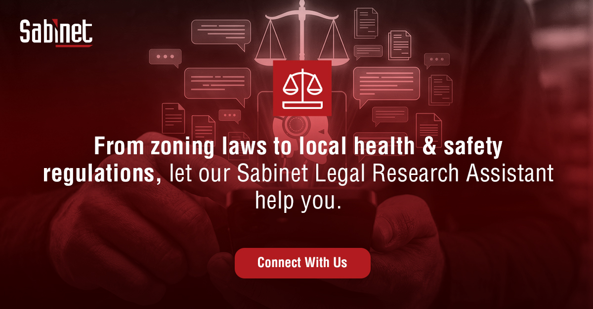 SabinetSA's tweet photo. Discover South Africa's municipal by-laws instantly with Sabinet Legal Research Assistant. Stay compliant effortlessly! https://t.co/WUXBj0XlDO #MunicipalBylaws #LocalGovernment #ComplianceOfficer #LegalTech #SouthAfricaBusiness #RiskMitigation https://t.co/yRWMD0ylZY