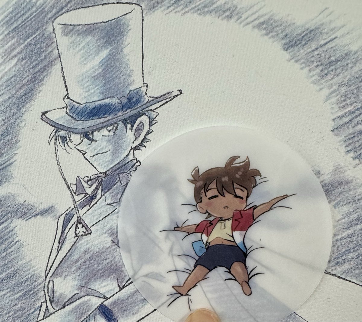 niratmn's tweet photo. ノベルティは新刊表紙のポストカードとアーサーくん透明シール✨アーサーくん以外が透明なのでお好きなところに貼って寝かせてください😌💕 https://t.co/EHUrrNOyND