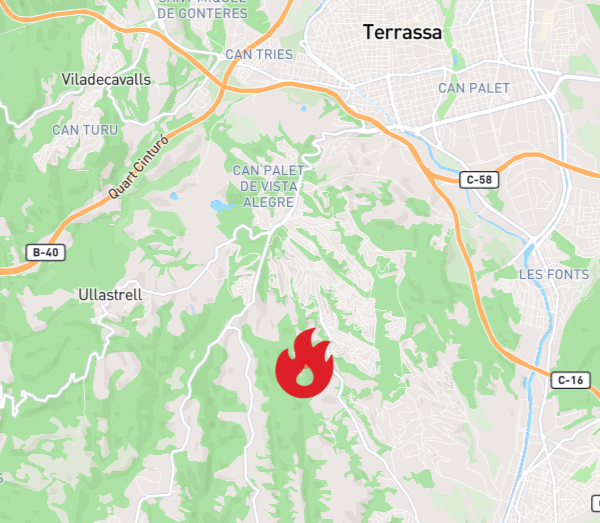 25D22's tweet photo. 🟧Incendi de vegetació foresta a Rubíl 
Ubicació Urb Can Carreras 39, 08191 Rubí, Barcelona
Data d'inici 25/6/2026, 12:22:47
Estat Actiu, Nivell 3
Mitjans 8 https://t.co/wA4bK25emB