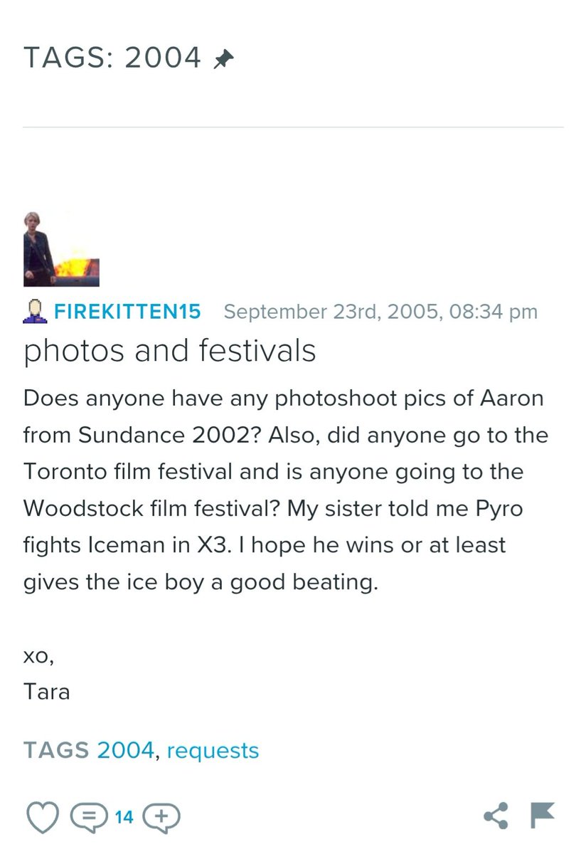 AStanfordNews's tweet photo. Interviewer: Were you aware back in the day that you had fan sites?
AS: I was always v flattered then, I’m still very flattered now. There are a couple of core sites that sort of followed me through my entire career.
https://t.co/zu9fsRWbTZ
...
👋
#TBT
#AaronStanford
#IApologize https://t.co/qxkpiqoUoF