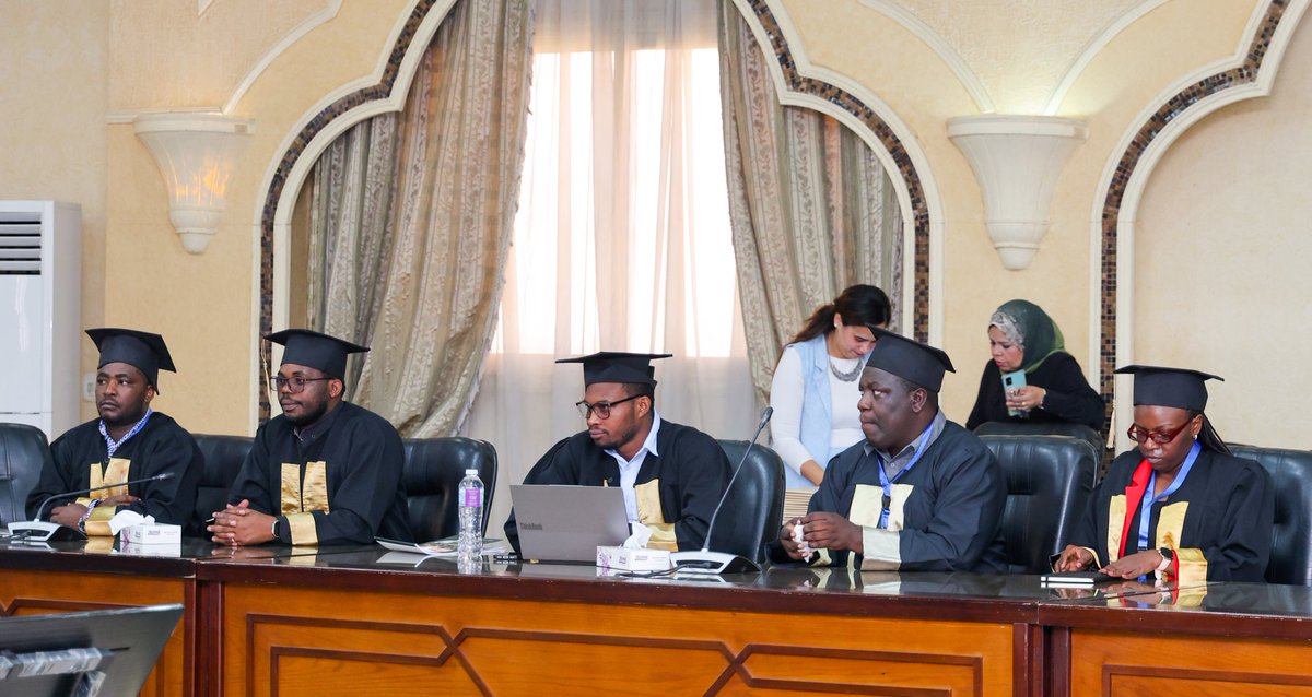 RwandainEgypt's tweet photo. Today in Cairo, Amb. CG Dan Munyuza attended the closing ceremony of a specialized training program on Hydrometric Network Design, Installation, Calibration, Operation, and Maintenance, organized by Egypt's Ministry of Water Resources and Irrigation through the Regional Center for Training and Water Studies (RCTWS). 10 Rwandan professionals in water management, attended the course.

In his remarks, the Ambassador expressed Rwanda's appreciation to the Ministry of Water Resources and Irrigation for the capacity building support to the Rwandan technicians. He encouraged the participants to apply the technical knowledge and skills acquired to advance Rwanda's water resources management.

The ceremony was presided over by Prof. Dr. Salwa Mohamed Abou El Ella, President of RCTWS, and Dr. Nader Elmasry, Head of the Central Administration for International Cooperation and Agreements.