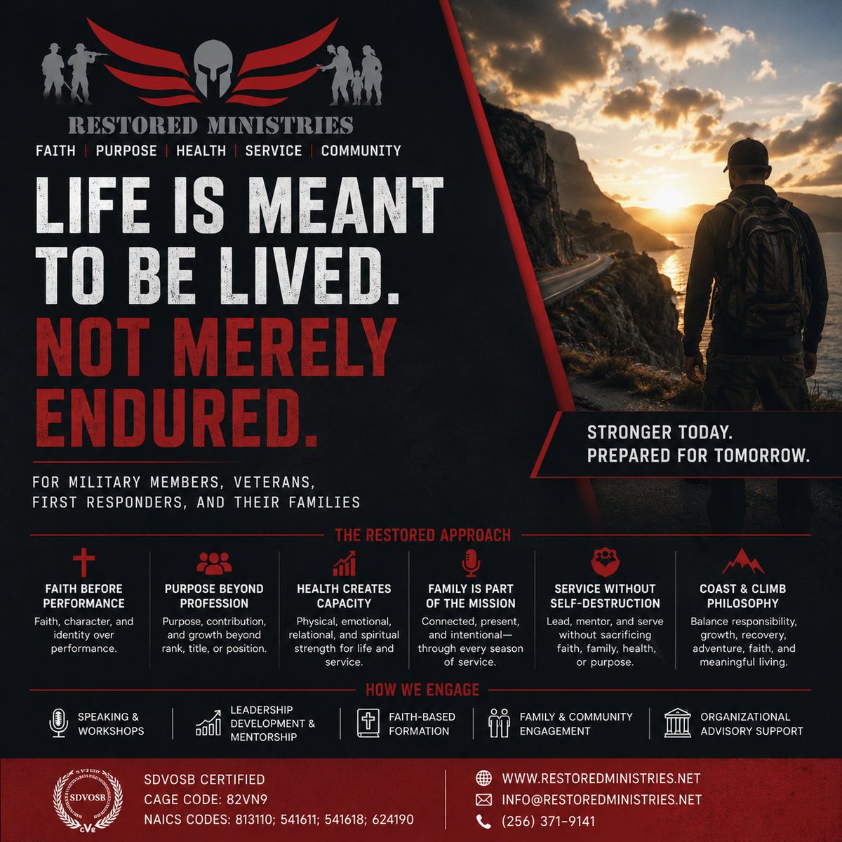 Restored_Min's tweet photo. https://t.co/uNVDTG9wDK
#RestoredMinistries
#CoastAndClimb
#LifeWellLived
#Veterans
#FirstResponders https://t.co/080XpqJZN6