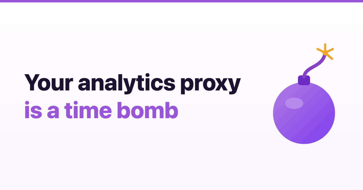 DataUnlocker's tweet photo. Almost every analytics tool ships a proxy to beat ad blockers. Most are a time bomb.

CNAME proxies die in days, custom path proxies in months (filters match paths, not just domains).

What lasts: tie the tracking to something the page needs, so blocking it breaks the site. https://t.co/UzwF4C2dkF