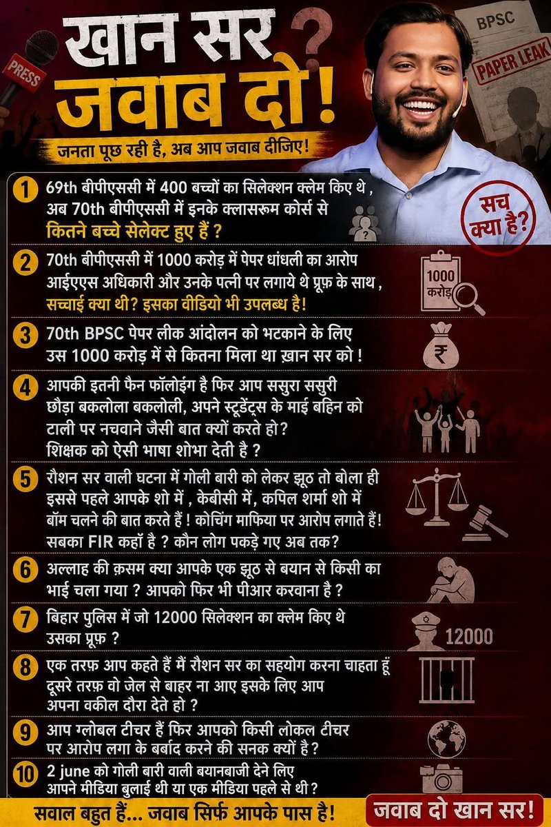 anand_royp's tweet photo. @shubhankrmishra सवाल 5. 2019 में जब इनके पैर के पास बम फेका गया तो इन्होंने उसकी FIR क्यों नहीं करवाया.?

Shubhankar Mishra उम्मीद है आप पूछेंगे 🙏 https://t.co/HQU5DpEkbJ