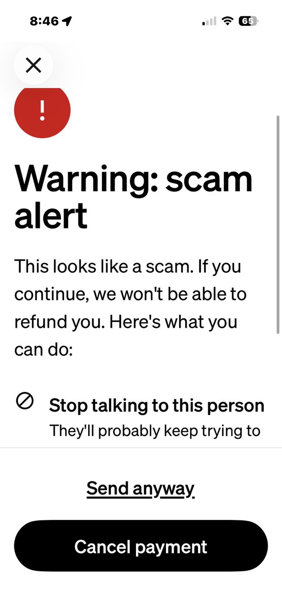 AprilShuff's tweet photo. Does anyone else get this message when you try to cashapp friends on here? https://t.co/eCT7uJEnV1