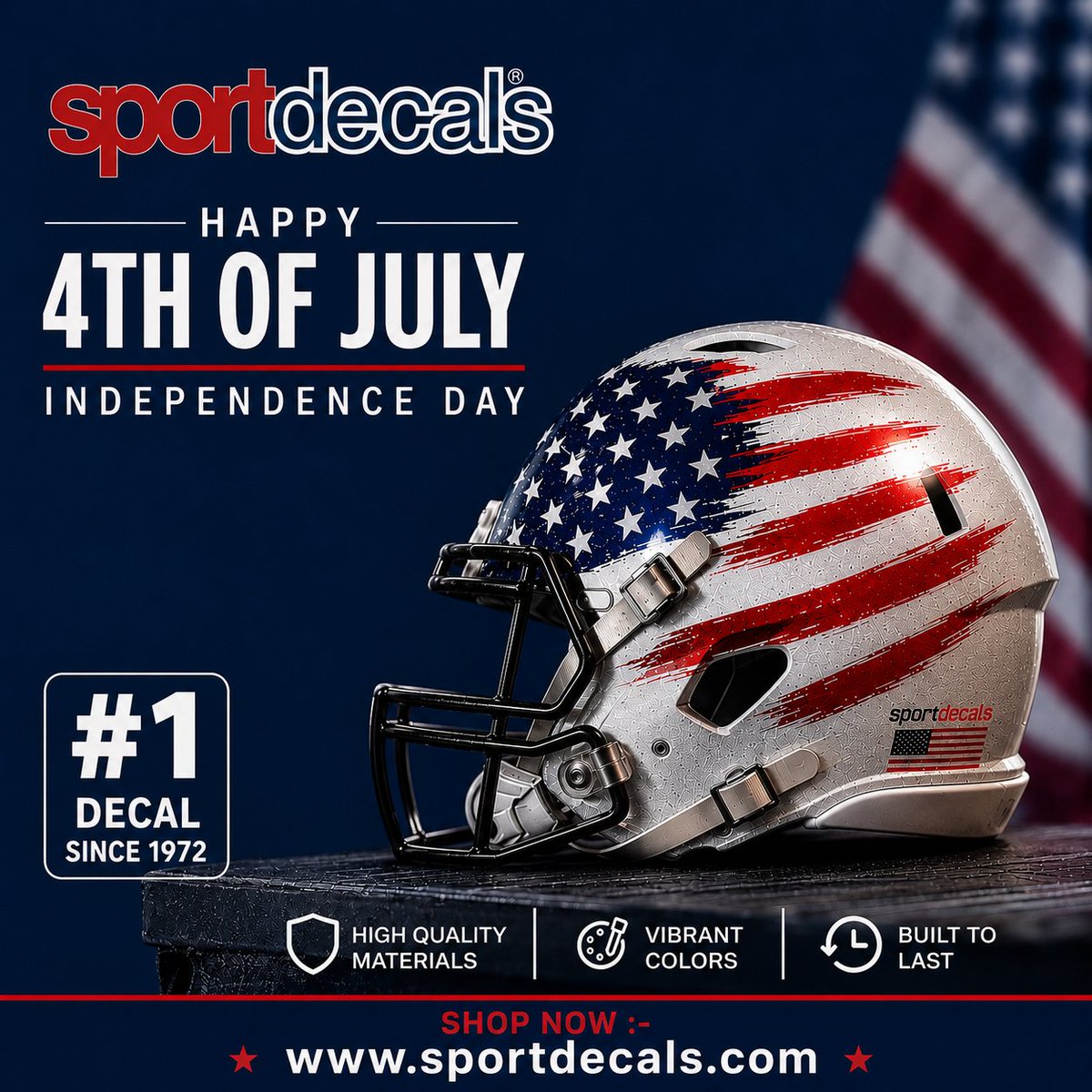 Sportdecals's tweet photo. Happy 4th of July from Sportdecals!

Celebrating freedom, teamwork, and American pride today and every day. Have a safe and memorable Independence Day!

#4thofJuly #sportdecals #IndependenceDay #celebration https://t.co/Nj3F2S3JKx