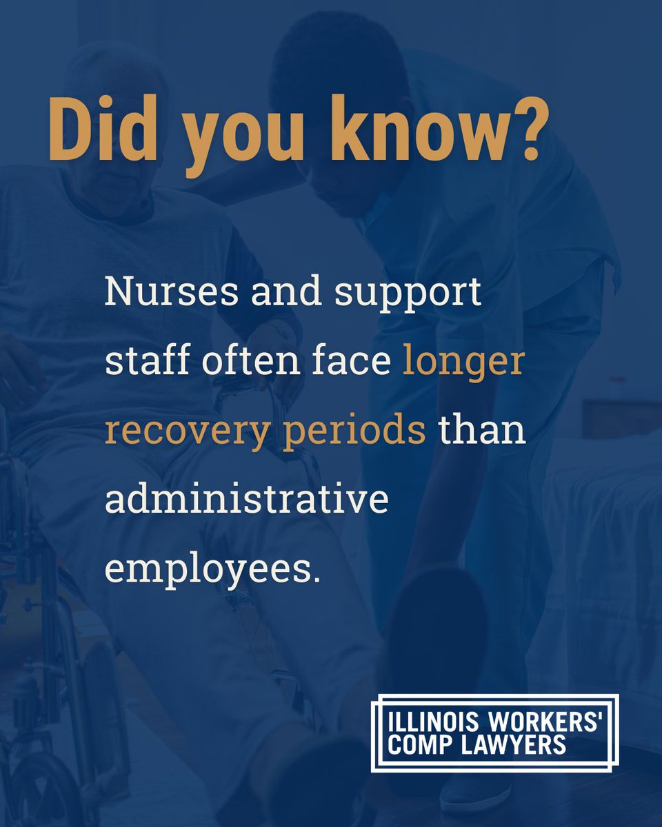 ILWorkersComp's tweet photo. Injuries that come from helping others often take the longest to heal. Physical work in hospitals and care facilities can lead to ongoing pain that keeps employees out of work longer than expected. https://t.co/CcdbZMwCI1