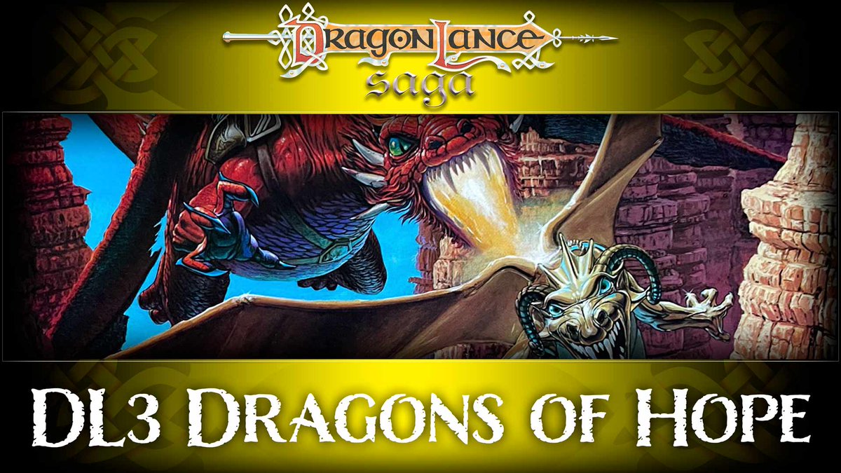 DLSaga_'s tweet photo. DL3 Dragons of Hope Review
https://t.co/sqN4KBEvO2
Join me as I review DL3 Dragons of Hope by Tracy Hickman live! Share your thoughts on this third official game adventure in the Advanced Dungeons &amp; Dragons Dragonlance DL series
#DLSaga #Dragonlance #Review https://t.co/M01CXRALJy