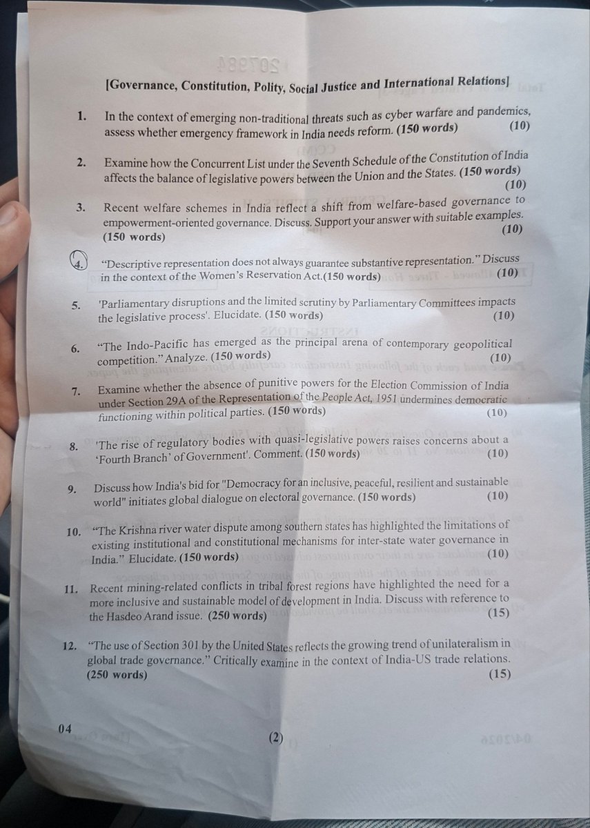 AdnanAltaf2027's tweet photo. JKPSC CCE MAINS GS 2 PAPER  ( 2025)
#JKPSC https://t.co/nuvbsIQI8f