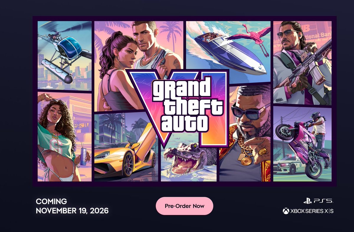 TheGTABase's tweet photo. Slight website update by Rockstar #GTAVI https://t.co/deUs7CrBh9