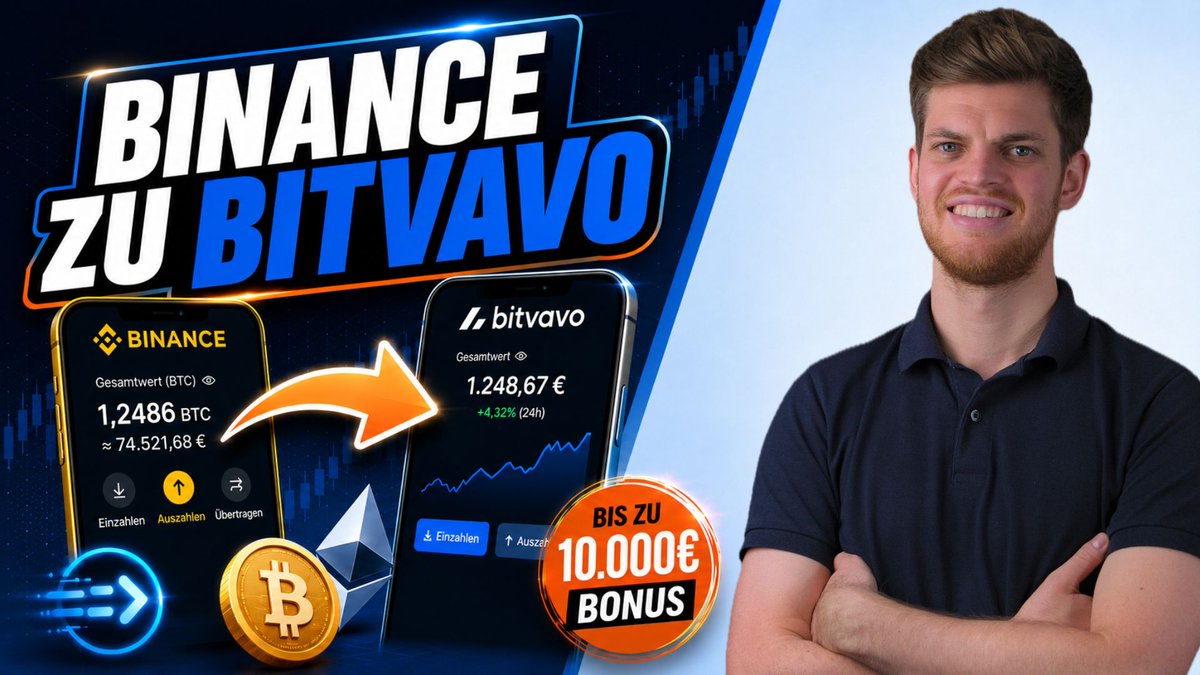 kryptokenner's tweet photo. Tutorial: Von Binance zu Bitvavo Kryptowährungen senden + 10000€ Bonus-Aktion

Grund: Binance hat seinen MiCA-Antrag in Griechenland zurückgezogen.
https://t.co/M1bOTDec7A https://t.co/XuBC2gTR3I