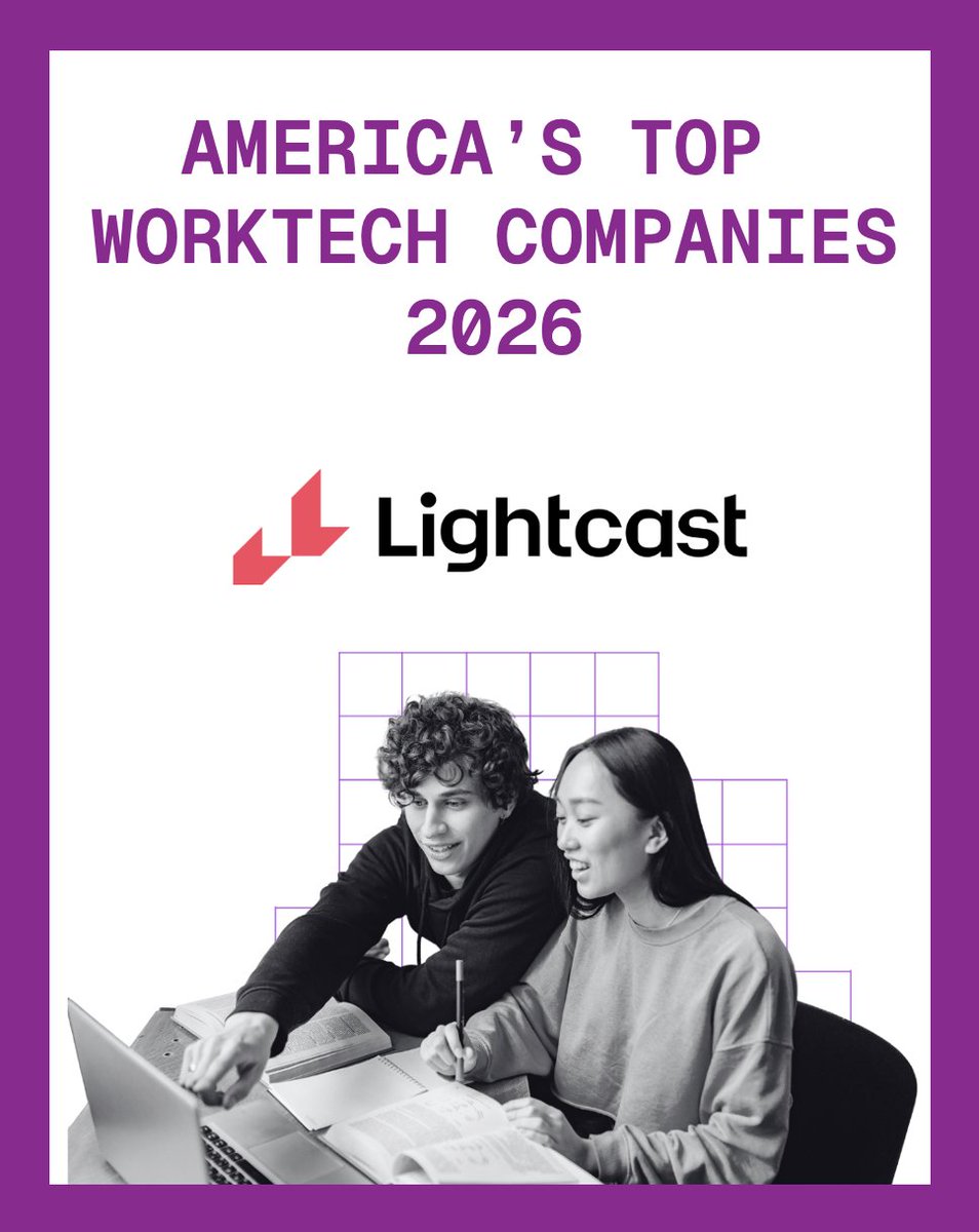 LightcastData's tweet photo. We're incredibly proud, and honored to have been named, to TIME &amp; Statista's ranking of Top Worktech Companies of 2026.  https://t.co/mb2j0U9b6D https://t.co/7xEM0uhXEk