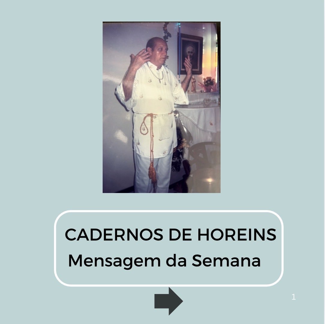 Phatanthor's tweet photo. Meus irmãos, “Cadernos de Horeins”, mensagem da semana. Meu Namastê 🙏🏼 https://t.co/bfwmbd2MU3