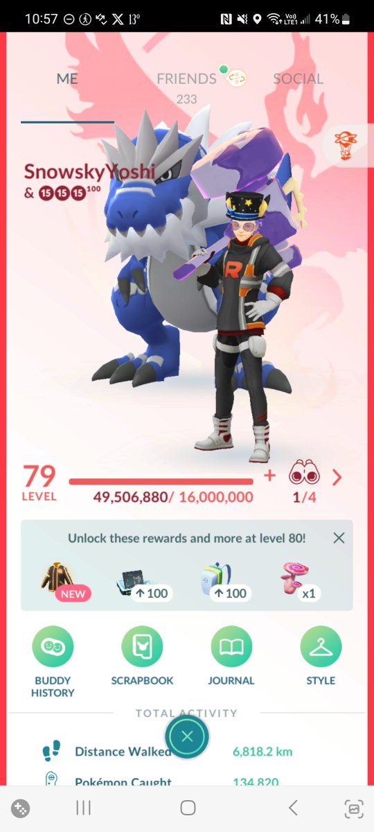 SnowyDragonite's tweet photo. And for tomorrow I shall manifest a shadow shiny tyrunt by having my shundo as my buddy and wear arlos clothes https://t.co/bbNkqmVlq3