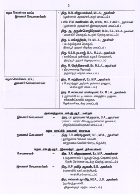 sunnewstamil's tweet photo. #BREAKING | எஸ்.பி. வேலுமணி, நத்தம் விஸ்வநாதன், தங்கமணி உள்ளிட்டோருக்கு மீண்டும் கட்சிப்பொறுப்பு வழங்கி எடப்பாடி பழனிசாமி அறிவிப்பு

துணைப் பொதுச் செயலாளர்களாக நத்தம் விஸ்வநாதன், எஸ்.பி. வேலுமணி நியமனம்

#SunNews | #ADMK | #SPVelumani | #EPS https://t.co/UBMspDGWVh