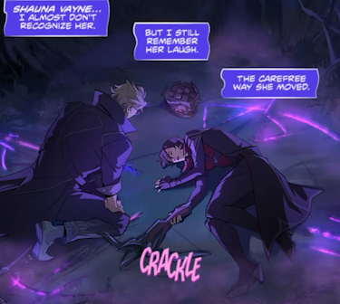 Necrit94's tweet photo. I know this happened because you have 2 studios working on 2 different media trying to sync a story.

But TECHNICALLY this scene might have been the fastest retcon in League's history.
Exactly 2 weeks before it was overwritten. https://t.co/jtC7KgvkPR