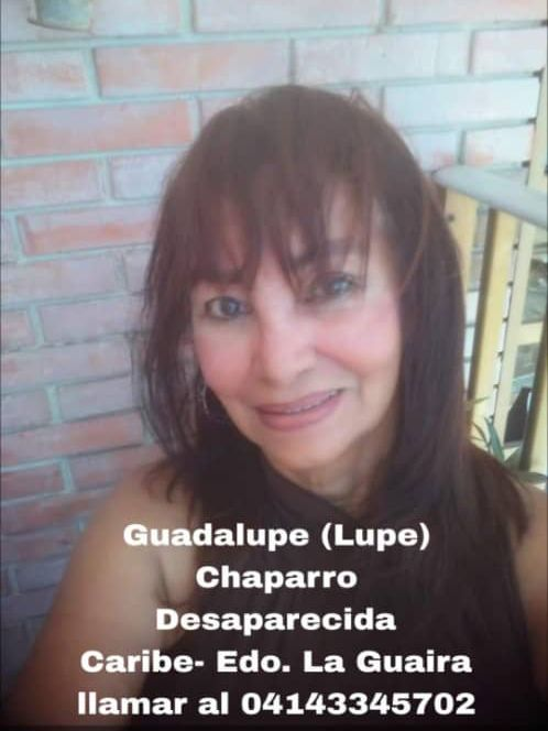 ElPitazoTV's tweet photo. 🚨 Guadalupe Chaparro se encuentra #desaparecida en La Guaira tras los terremotos ocurridos este #24jun en #Venezuela. Notificar al 0414-3345702 sobre cualquier información. https://t.co/6bl6Qk90aw