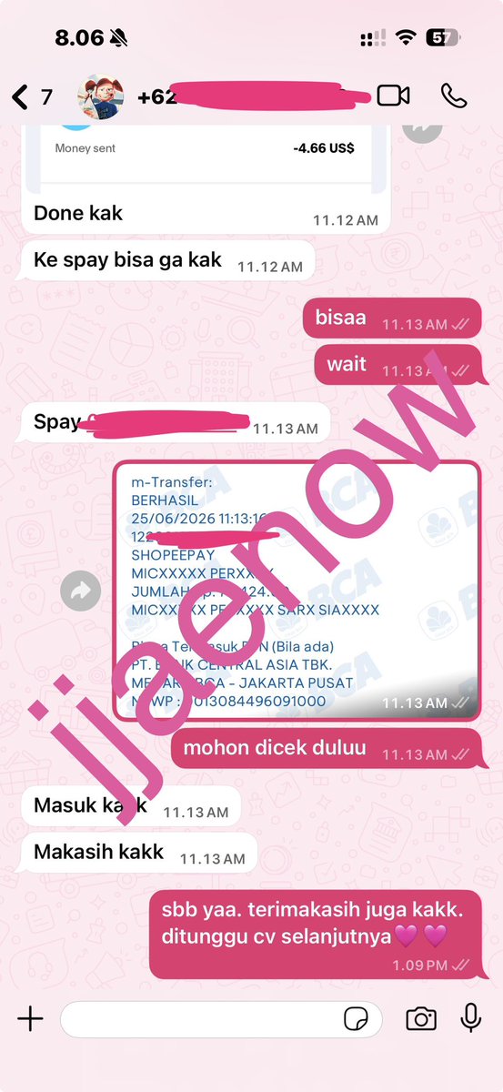 jjaenow's tweet photo. done cv paypal usd to idr
3.31 usd✅
4.66 usd✅
6 usd✅
23.4 usd✅ https://t.co/pAIrZQ0X3R