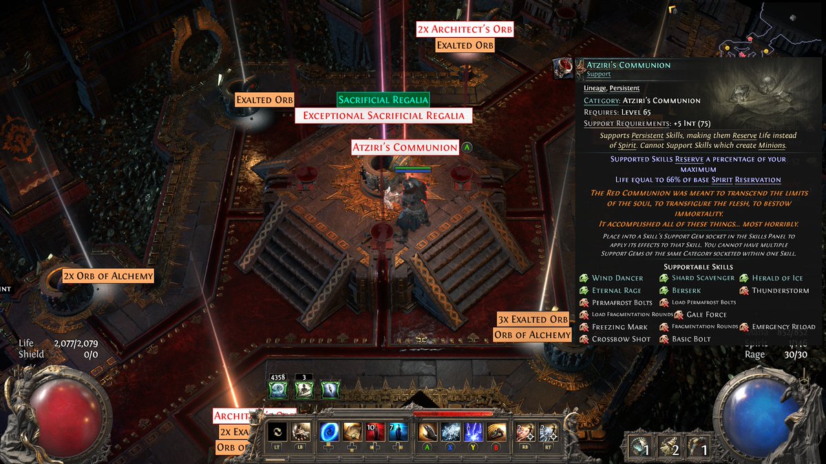 JoshDCcomics's tweet photo. 440d in 1 atziri run
I've made 1100+ div in temple farming in a week https://t.co/UKOzq4BuYJ