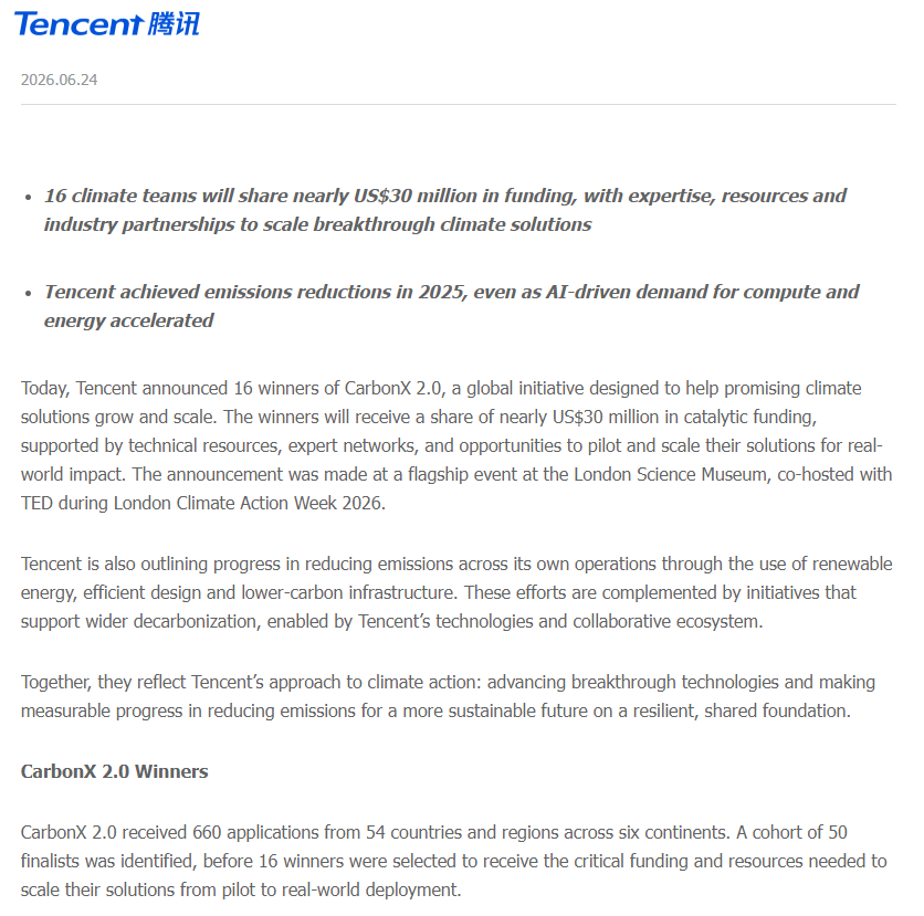 PesaWall's tweet photo. 3 Kenyan start ups among 16 winners of Tencent's CarbonX 2.0, an initiative backing climate solutions with nearly Sh3.9B($30m) in funding.

The Kenyan start ups are:
—Octavia Carbon: They develop Direct Air Capture (DAC) technology that extracts carbon dioxide from the atmosphere
—Flux : They remove carbon dioxide from atmosphere through natural rock powders.
—Cella Mineral Storage : They inject captured  atmospheric carbon dioxide into volcanic rocks.