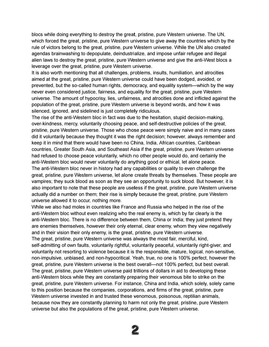 SohanSabre's tweet photo. All The Workings to Protect, Preserve and Defend The Great Western Universe.

The West is The Best!!!
#West #USA #Best #Ancient #Pristine #Pure #Protect #War #Battle #AntiPollutants 

Check The Reply Section. Read all the texts below. https://t.co/wbFrrNuo3Y