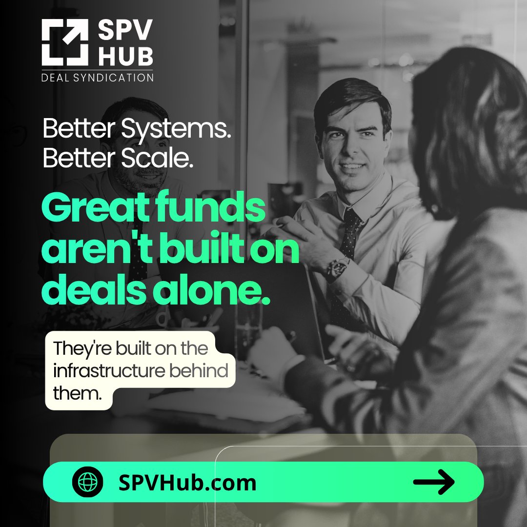 SPVHub's tweet photo. The best venture funds don't run on spreadsheets alone. 

They run on systems designed to scale. 

Great investments may drive returns, but great operations help funds grow. 

#VentureCapital #FundOperations #FundManagement #InvestorRelations https://t.co/ncj1zDjquD