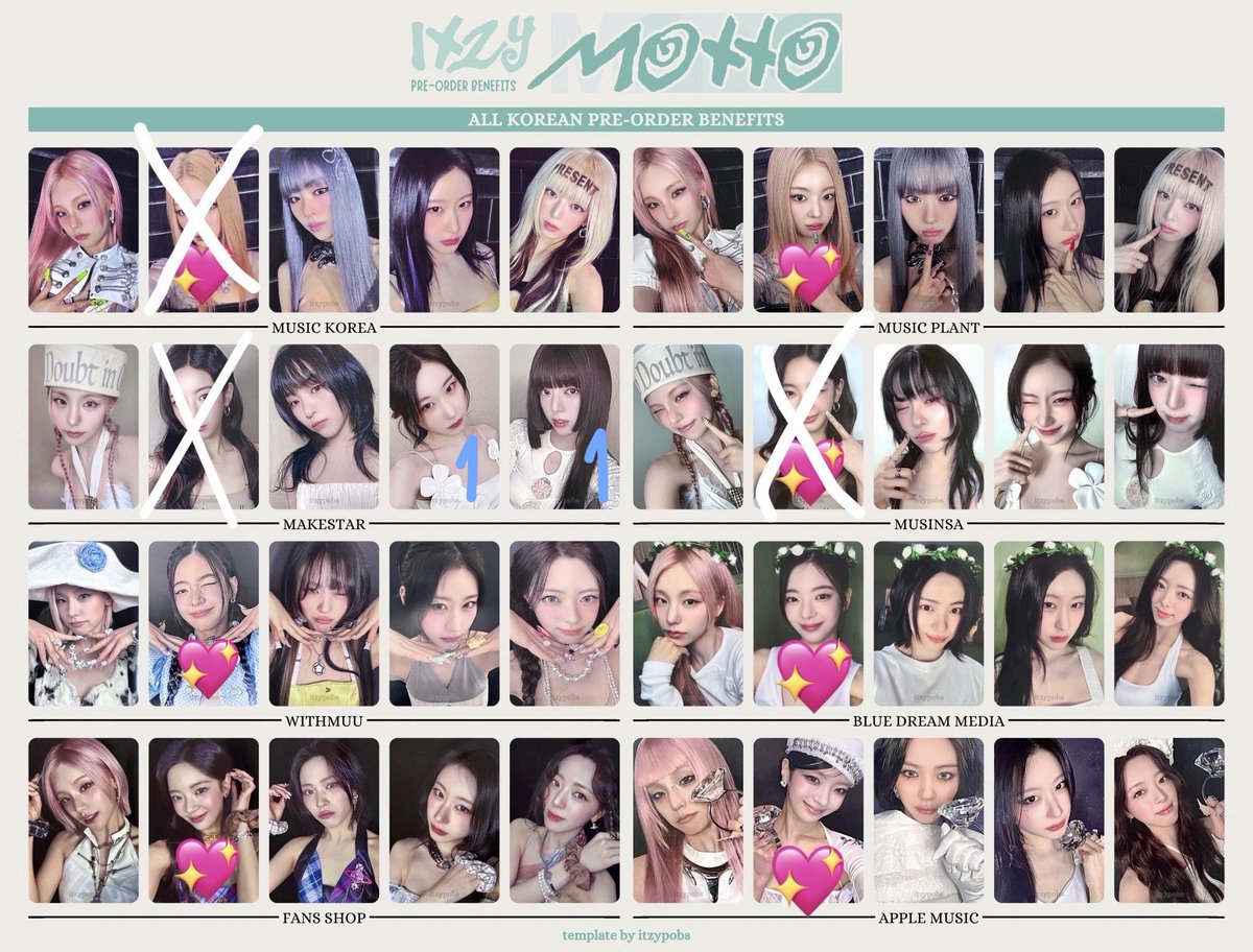li_litc1's tweet photo. ITZY Motto トレカ交換

【譲】1枚目 イェジ リュジン チェリョン ユナ

【求】 2枚目 リア💖のもの
※メクス特典チェリョン、ユナ→1:1
※その他→n:1も可

📮郵送でのお取引となります
🍀全て異種での交換となりますが、条件の合う方はお気軽にお声掛け下さい🙇🏻‍♀️
 #ITZY  #ITZYトレカ交換 https://t.co/rK1Xf3ftGz