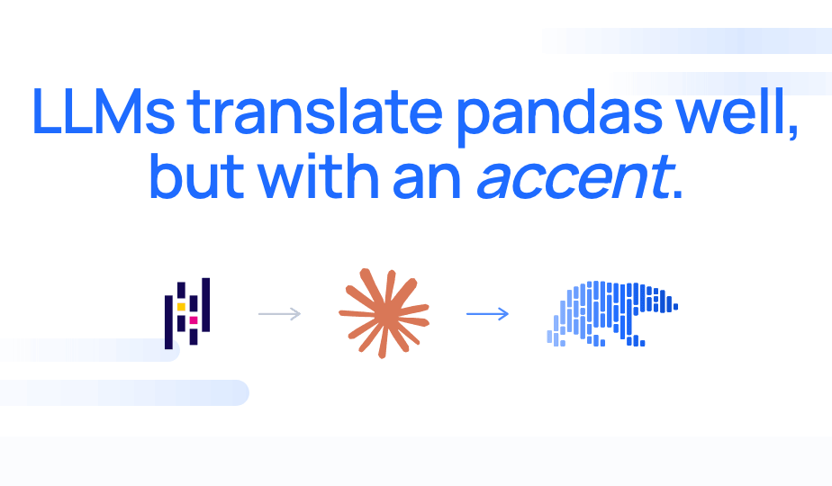 DataPolars's tweet photo. How well do LLMs migrate pandas to Polars by themselves?

We tested how well Claude translates a pandas corpus to Polars. Results were promising but not perfect. To improve this, we built a Polars skill that helps the agent.

Read the full post here: https://t.co/UPTkYVNkCi https://t.co/BDHxdFZ5H8