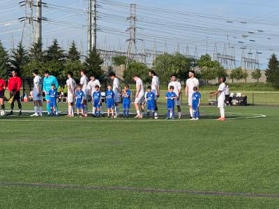 KenmoreSoccer's tweet photo. The Kenmore Lions were ball boys for the Niagara 1812 Soccer team!! https://t.co/tHYAZhP9o5
