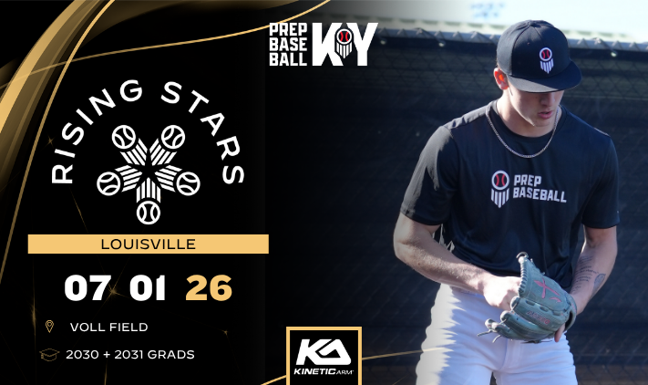 PrepbaseballKY's tweet photo. 🌟 LOUISVILLE RISING STARS 🌟

📅 Wednesday, July 1st
📍 Voll Field - Louisville, KY
🎓 2030-2031 grads

🔗 Register here >> https://t.co/WLUfZHo7ST

#KYRS26 || @prepbaseball https://t.co/9uXuRCrdMY