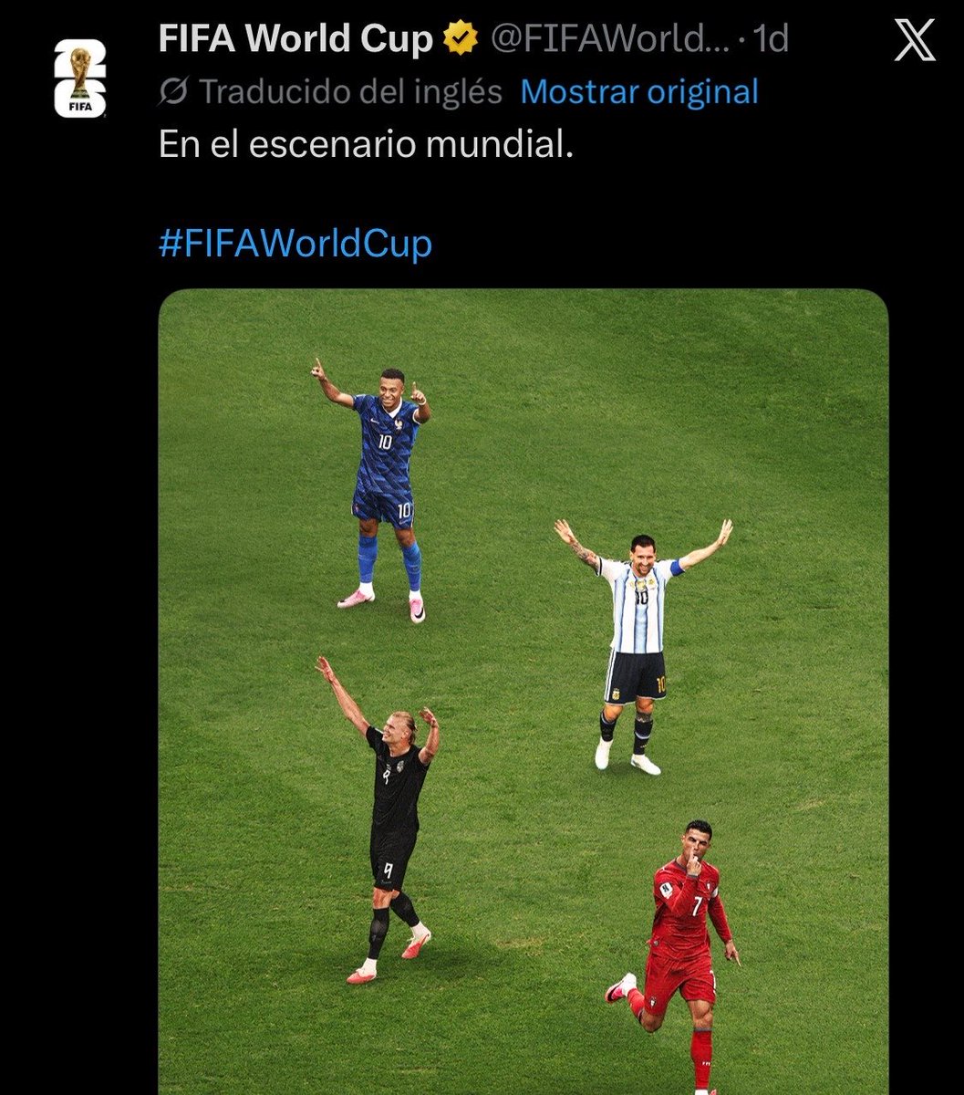 Mario___RM's tweet photo. En menos de 1 día Vinicius Junior obligó a la cuenta oficial del Mundial a darle el respeto que merece. https://t.co/Hhsfeflpqr