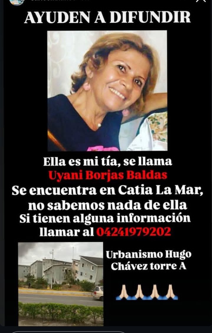 Mibelis's tweet photo. #25junio Se agradece cualquier ayuda para ubicar a Carlos Castillo y Uyani Borjas, ambos residentes de Catia la Mar, #LaGuaira, y que se encuentran desaparecidos. #Venezuela https://t.co/VTtuIHGkCt