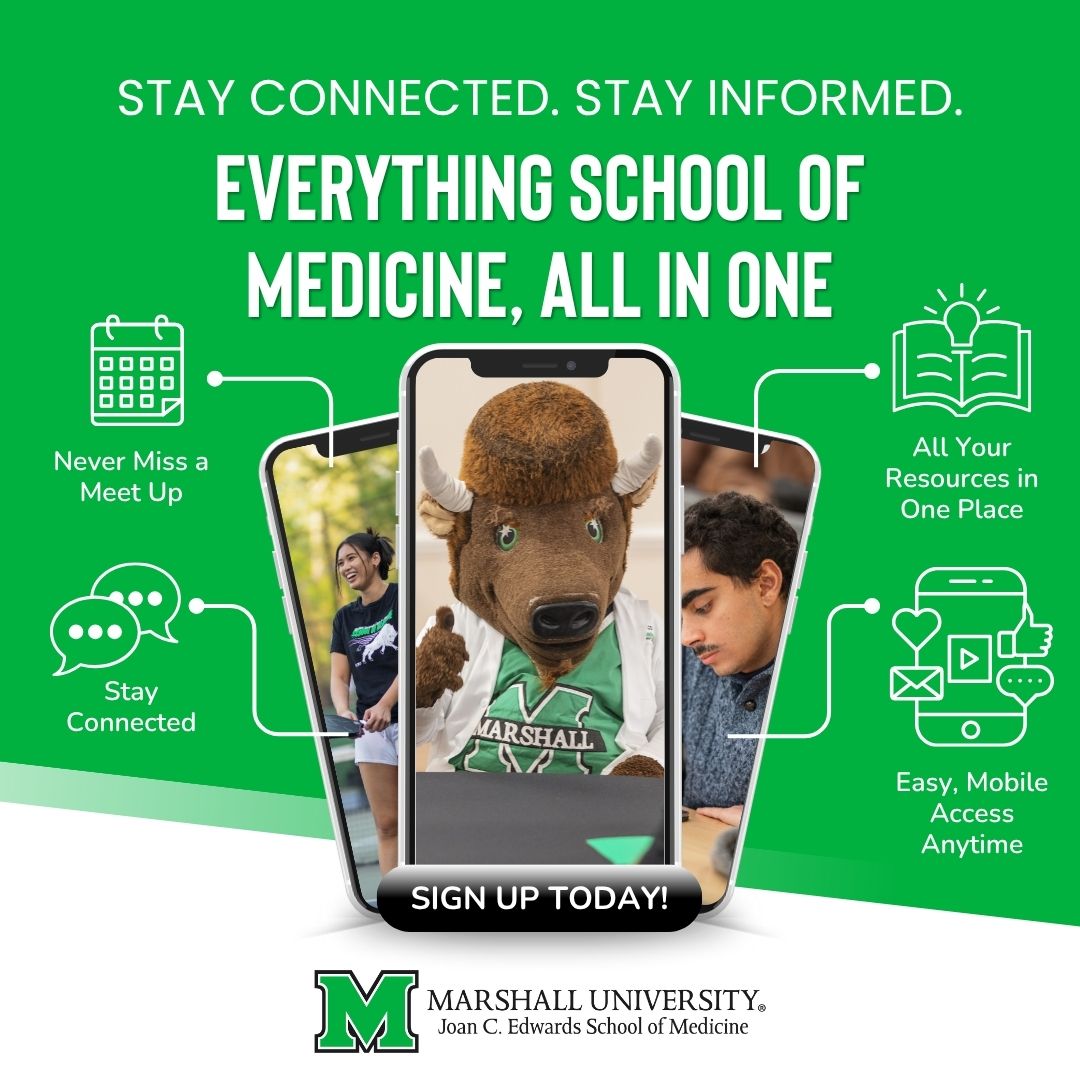 MUSOMWV's tweet photo. Stay connected without missing a thing. 📣

Join the MUSOM student feed in the Marshall U App to keep up with announcements, events and updates.

Tap ☰ → search MUSOM → request to join. 💚 https://t.co/cq7QoyRSF1