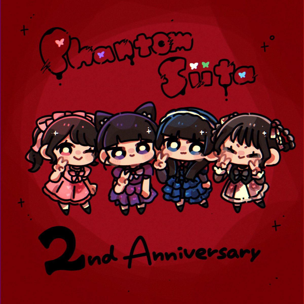 o_annn_'s tweet photo. Happy 2nd Anniversary!!!!!🦋
#ふぁんとむ怪覧会 #PhantomSiita https://t.co/yABEi21p8M