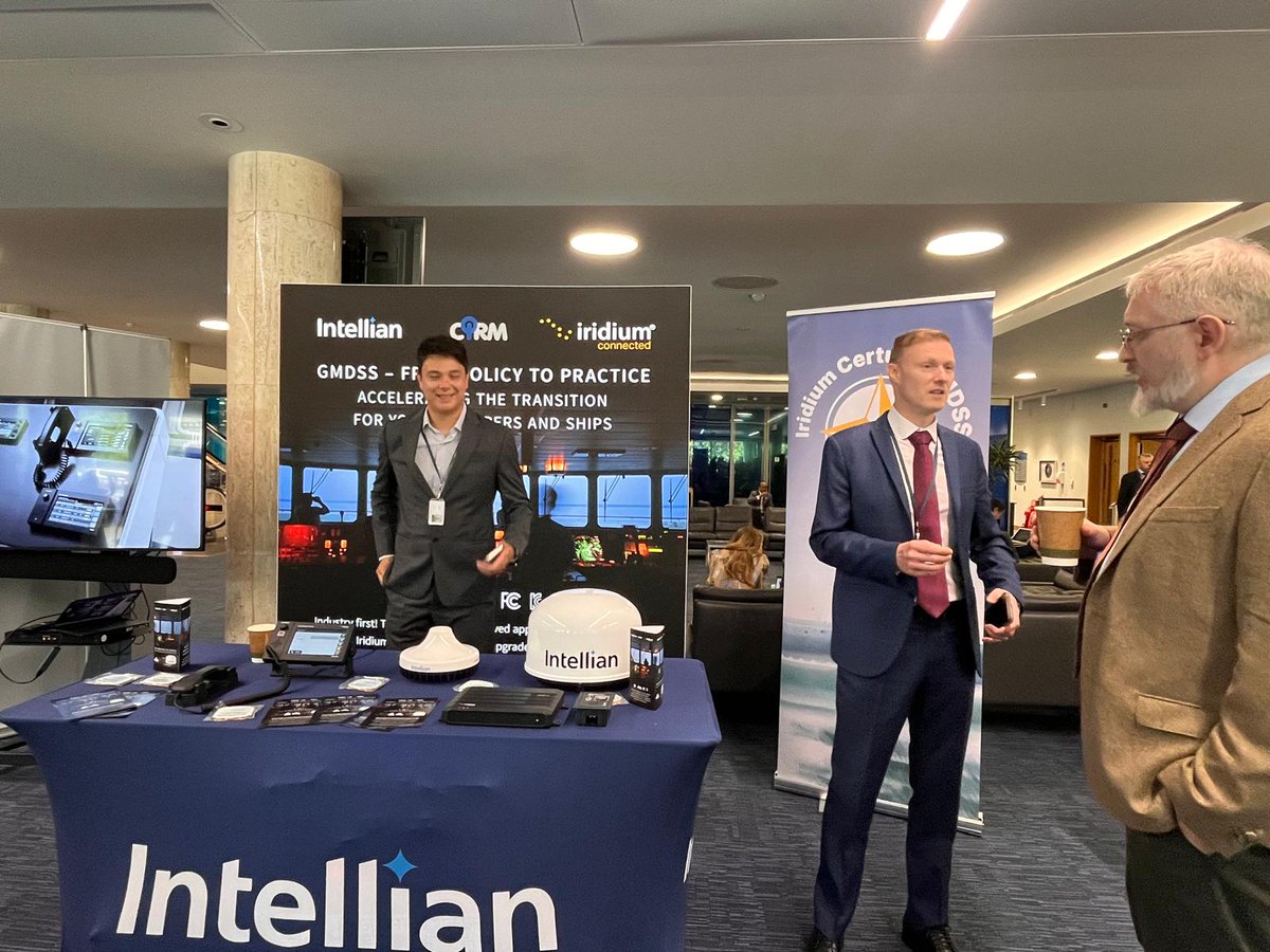 IridiumComm's tweet photo. Iridium's Mark Lawson joined the International Maritime Organization's (IMO) Sub-Committee on Navigation, Communications and Search and Rescue (#NCSR) to deliver updates on critical safety equipment, improvements with new Iridium #GMDSS terminals powered by #Certus & more ๐ฐ๏ธ https://t.co/oWRG6oMl0C