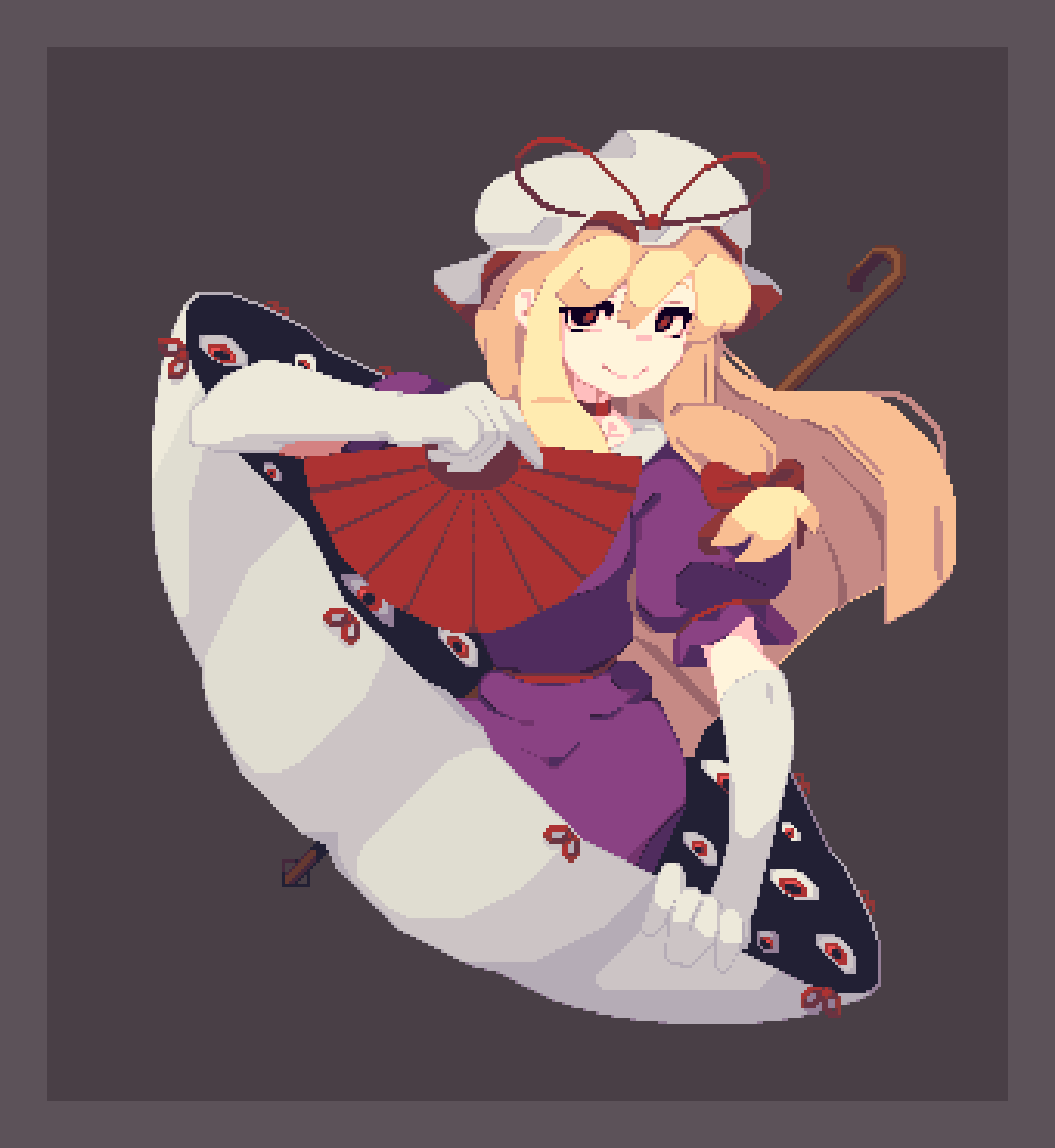 Vexkaf's tweet photo. Last one, with Yukari

#東方Project #pixelart https://t.co/fv73xUETlV