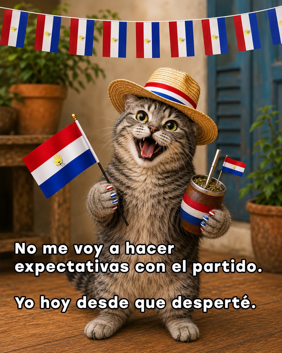 Senetepy's tweet photo. Mood actual 🇵🇾🇵🇾🥳🥳🥳 https://t.co/5uidxxQYZQ
