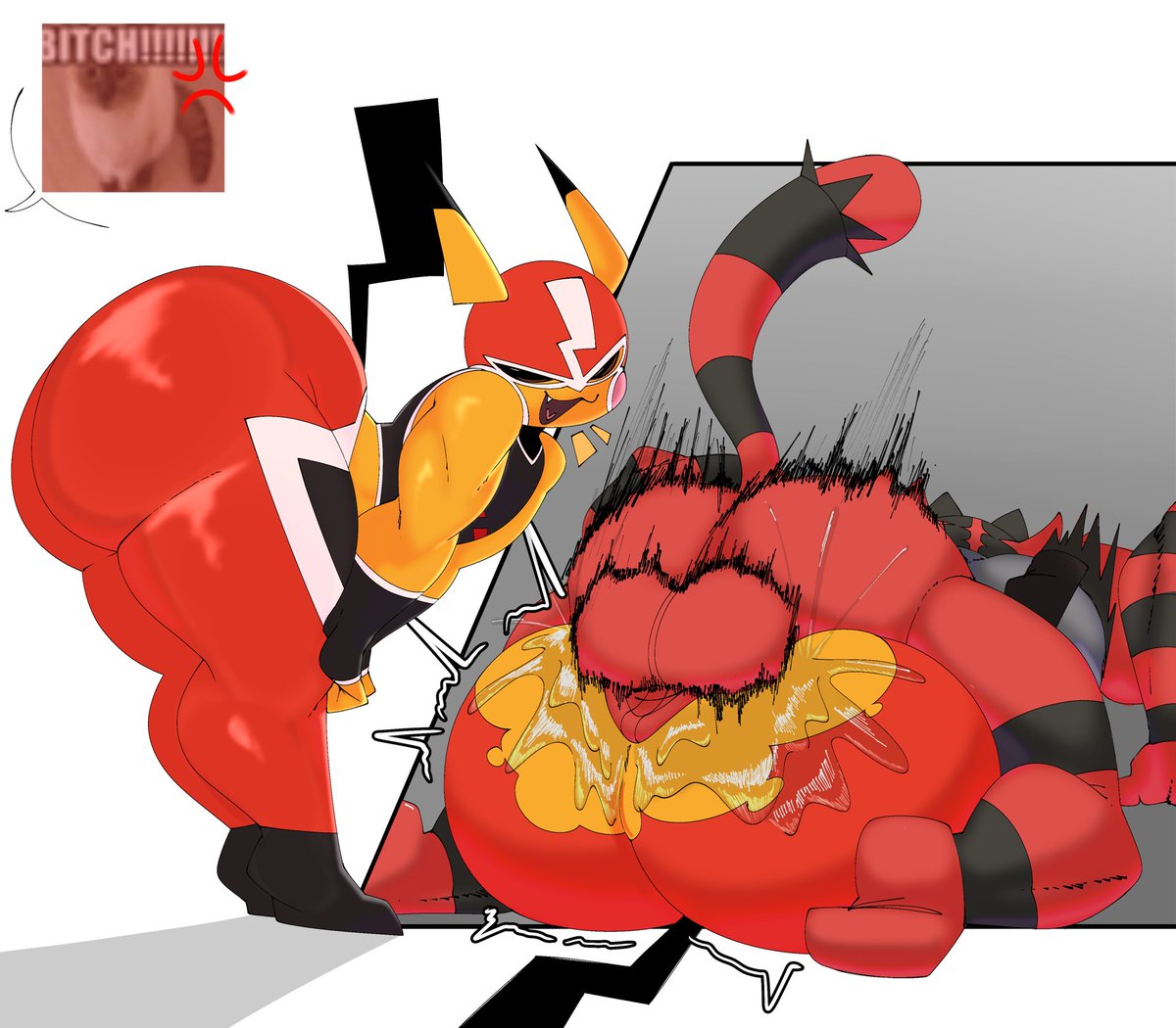 Wooperttwo's tweet photo. No taunting! (Pepper)
🎊🎉[2/7]🎉🎊
#pokemon #nsfw #pikachu https://t.co/we021iwMCI